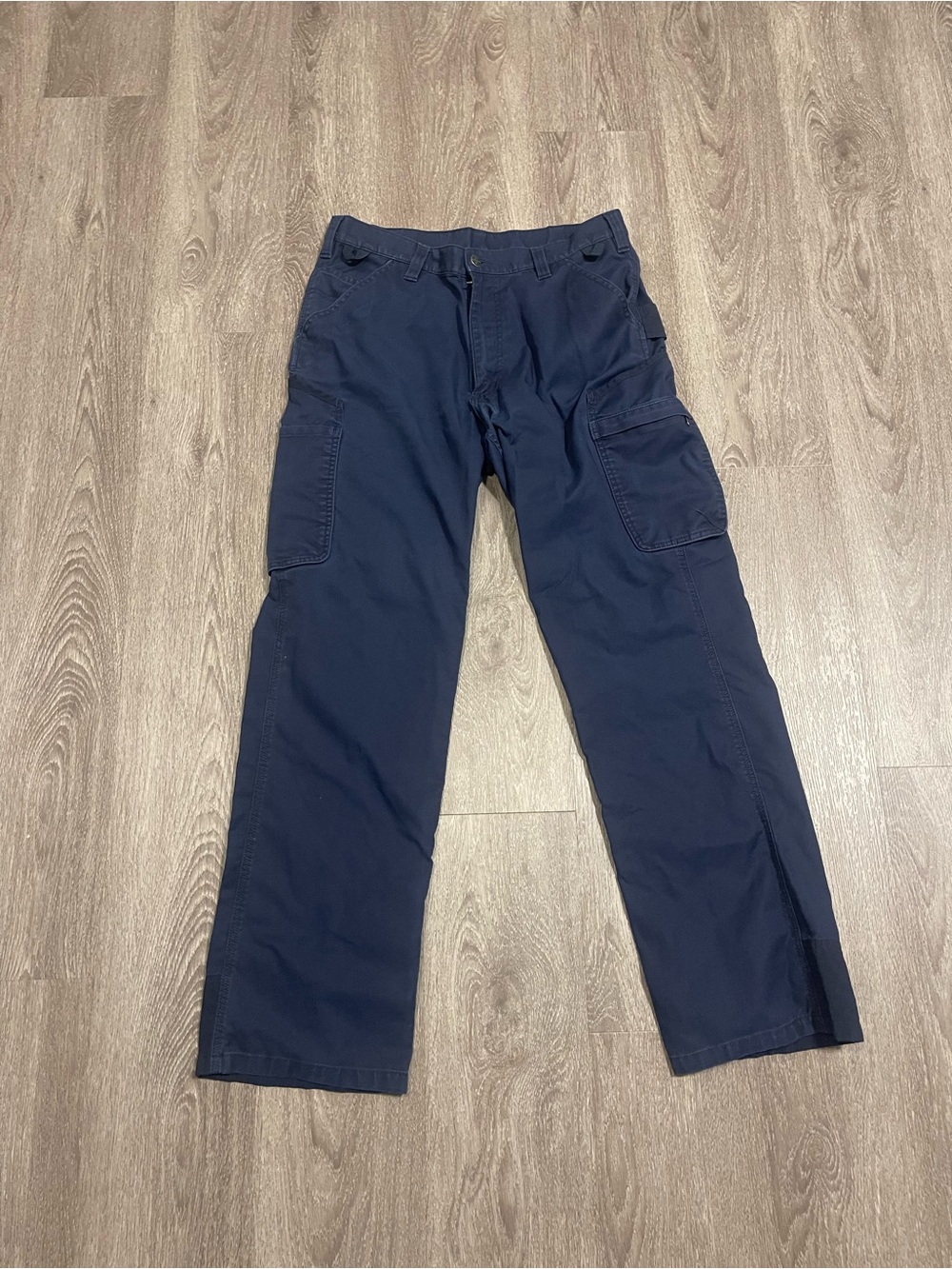 Carhartt Mens 34x34 Rugged Flex Relaxed Fit Canvas Cargo Work Pants Carpenter